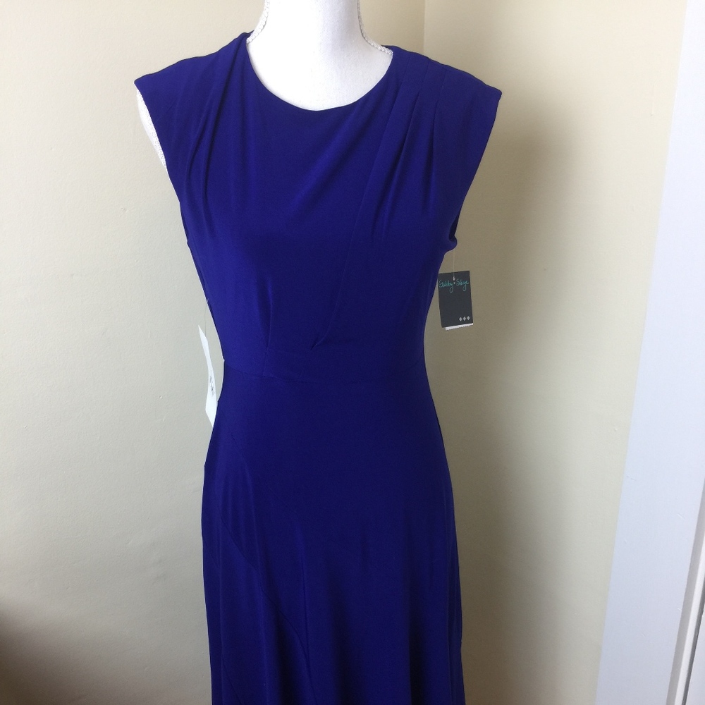 Womens Gabby Skye Blueberry Dress Sz6 New